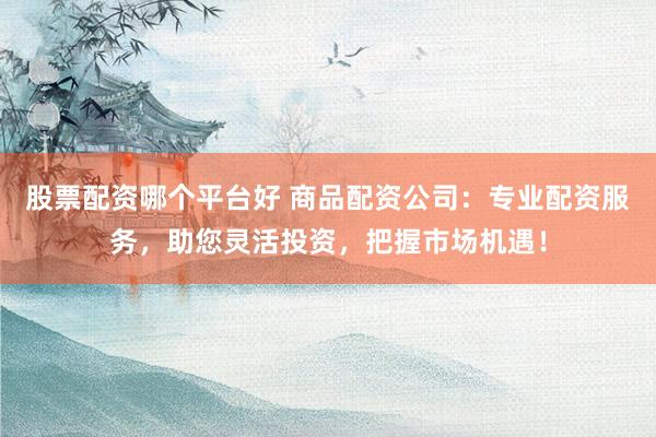 股票配资哪个平台好 商品配资公司：专业配资服务，助您灵活投资，把握市场机遇！