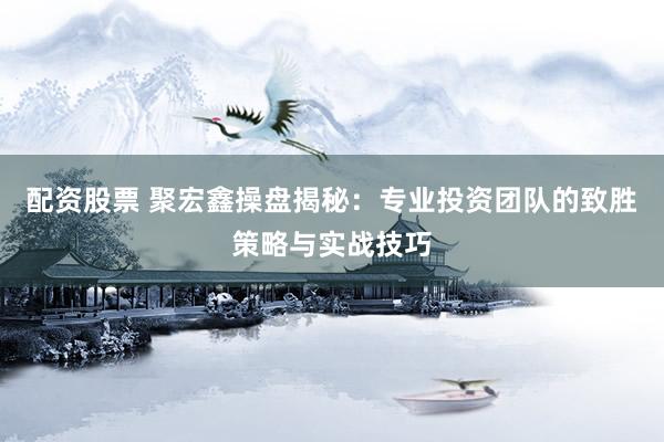 配资股票 聚宏鑫操盘揭秘：专业投资团队的致胜策略与实战技巧