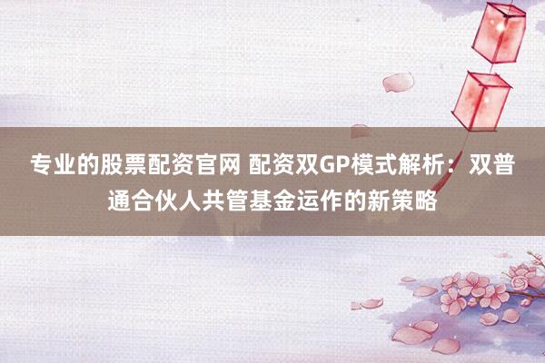 专业的股票配资官网 配资双GP模式解析：双普通合伙人共管基金运作的新策略