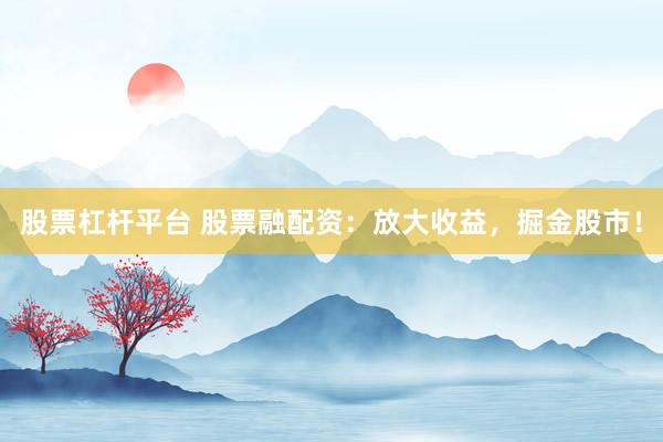 股票杠杆平台 股票融配资:放大收益,掘金股市!